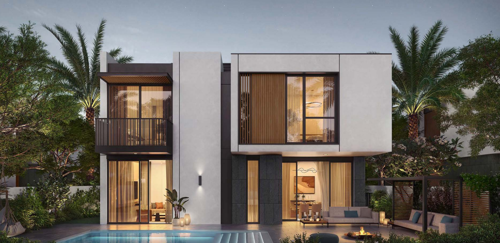 Lavish lifestyle in a grand villa in haven Dubai