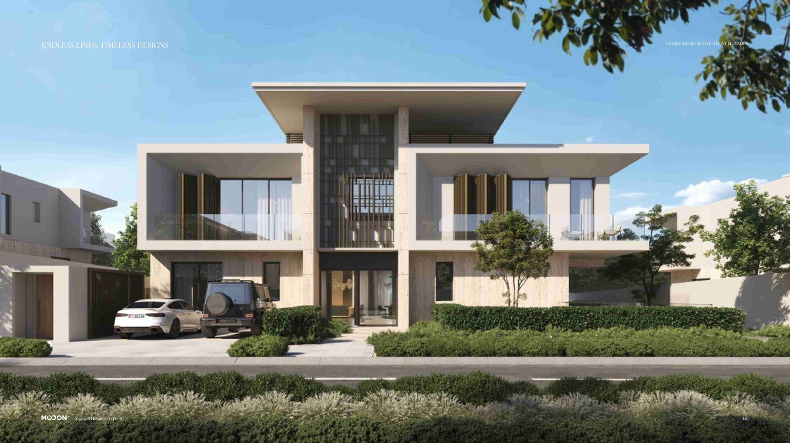 Luxurious 6-bedroom mansion with grand foyer, private elevator, wine cellar, and basement leisure area.